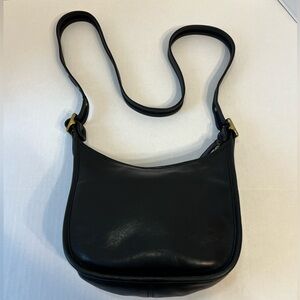 Vintage Coach‎ Janice Black Glovetanned Leather Shoulder Bag 9950